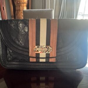 L.A.M.B. Black and Brown Clutch